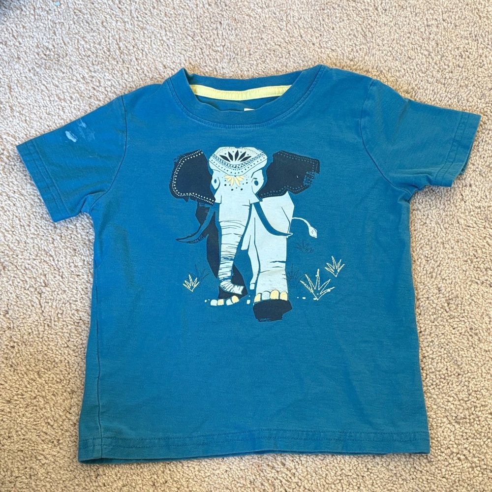 Blue Elephant Graphic Tee - Kids Shirt
